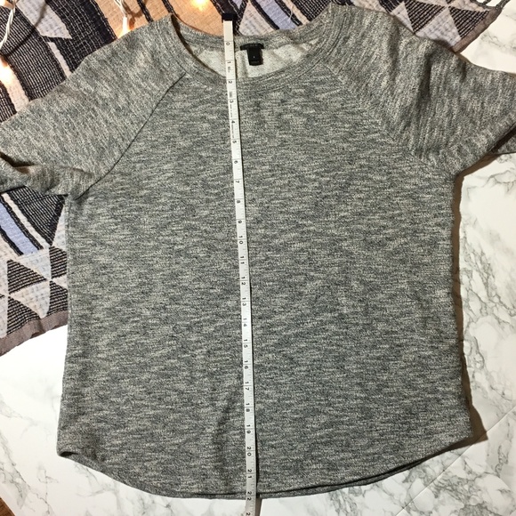 J. CREW Heather grey knit sweatshirt - Picture 7 of 7